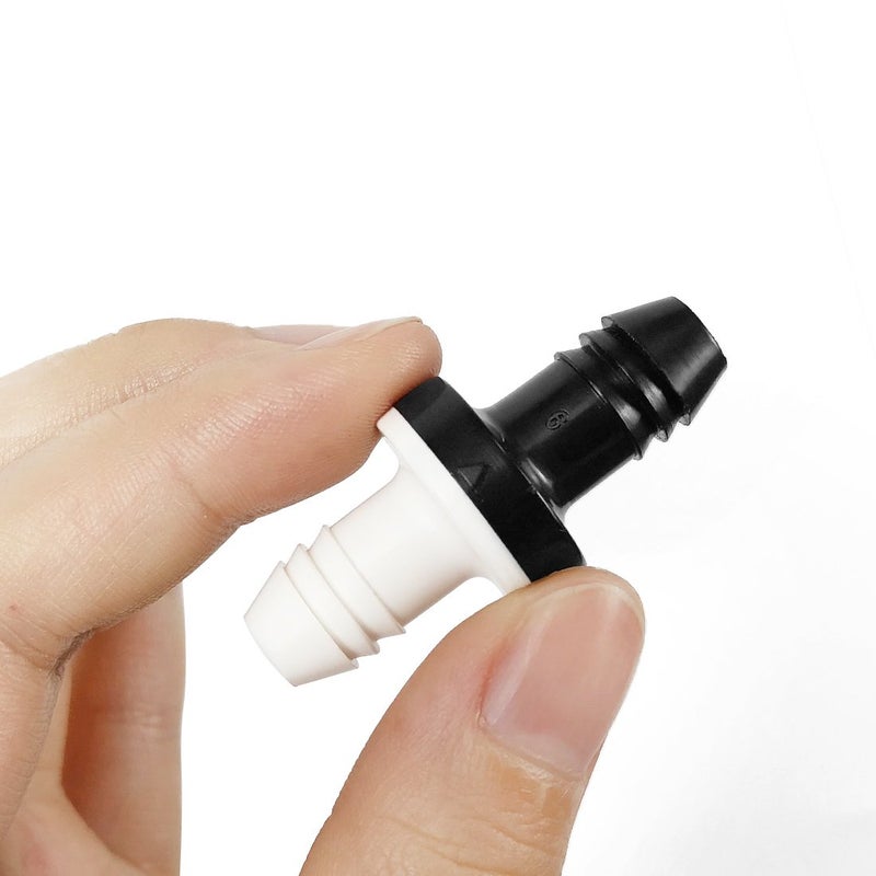 BBTUS 3/8" 10mm Inline vacuum Barbed Check Valve,1Pcs/ 2Pcs /5Pcs ABS One Way Water Non-Return Breather Check Valve for Fuel Gas Liquid Air - Image 5